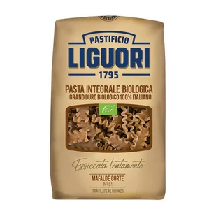 Makaron Liguori Integrale Mafalde Corte pełnoziarni BIO 500G - Makaron - miniaturka - grafika 1