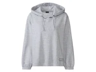 Bluzy damskie - esmara® Bluza dresowa damska XXL z kapturem (2XL (52/54), Szary) - miniaturka - grafika 1