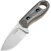 Noże - Kizer Nóż z Ostrzem Stałym Beaver Kizer Nitro-V Micarta + Pomarańczowy G10 1078A2 - miniaturka - grafika 1