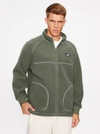 Bluzy męskie - New Balance Polar Athletics Polar Fleece Full Zip MJ33503 Zielony Regular Fit - miniaturka - grafika 1