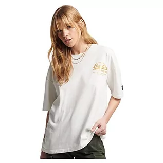 Koszulki i topy damskie - Superdry Damska koszulka Vintage Vl Narrative Tee T-Shirt, écru, XS - grafika 1