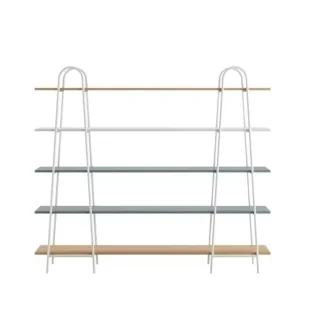 Regał minimalistyczny match W200 wysoki eukaliptus - Półki i regały dla dzieci - miniaturka - grafika 1