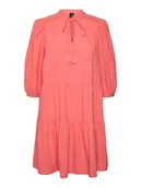 Sukienki - Vero Moda Sukienka w kolorze koralowym - miniaturka - grafika 1