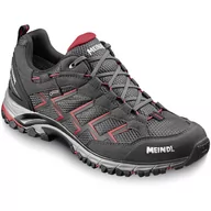 Buty trekkingowe męskie - Buty turystyczne męskie Meindl Caribe Gore-Tex 01 szaro-czerwony - miniaturka - grafika 1