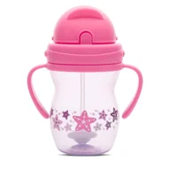 Kubki dla dzieci - KUBEK ZE SŁOMKĄ NIEKAPEK Z OBCIĄŻNIKIEM LORELLI .BOX - miniaturka - grafika 1