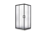 Kabiny prysznicowe - Besco Modern Black Kabina prysznicowa kwadratowa 90x90x190 cm profile czarny mat szkło przezroczyste MKB-90-190-C - odbiór osobisty: Kraków, Warszawa - miniaturka - grafika 1