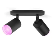 Systemy inteligentnych domów - Philips Hue White and Color Ambiance Podwójne Fugato Czarny - miniaturka - grafika 1