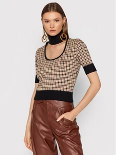 Pinko Golf Radiante 2 Al21-22 BLK01 1G16S7 Y7HE Beżowy Regular Fit - Swetry damskie - miniaturka - grafika 1