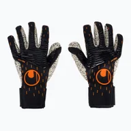 Piłka nożna - Rękawice bramkarskie uhlsport Speed Contact Supergrip+ Finger Surround czarno-białe 101126001 9 - miniaturka - grafika 1