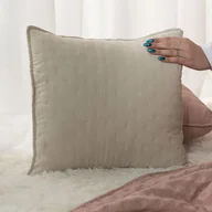 Poszewki na poduszki - Nules - dekoracyjna poszewka na poduszki, kolor beżowy Dekoracyjna poszewka na poduszki, kolor beżowy, 40x40 cm, Nules - miniaturka - grafika 1