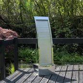 Fontanny ogrodowe - Fontanna ogrodowa Köhko 23013 wykonana ze stali nierdzewnej Wysokość ok. 110 cm Fontanna ogrodowa z oświetleniem LED Wariant-1 - miniaturka - grafika 1