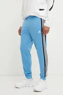 Spodnie męskie - adidas spodnie Tiro męskie kolor niebieski wzorzyste JE9622 - miniaturka - grafika 1