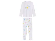 Piżamy dla dziewczynek - lupilu® Piżama dziewczęca z bawełny (122/128, Biały) - miniaturka - grafika 1