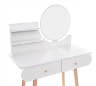 Toaletki - Toaletka z lustrem Scandi 02 skandynawska Biała - miniaturka - grafika 1