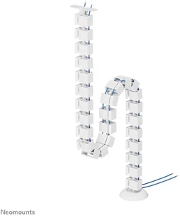 NEOMOUNTS Cable Spine Organizer for sit/stand desk frames screw mounted white - Maskownice do kabli - miniaturka - grafika 1