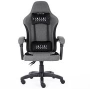 Fotele i krzesła biurowe - Krzesło Gamingowe Fotel Infini System Dark Gray Tkanina - miniaturka - grafika 1