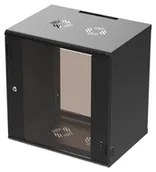 Szafy rack - Extralink Premium EX.39342 12U 600x450 Czarna Szafa rack beznarzędziowy montaż, montowana na ścianie EX.39342 - miniaturka - grafika 1