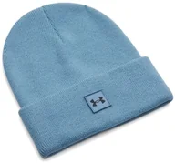 Czapki damskie - Czapka zimowa Under Armour Halftime Cuff Błękitna Beanie - miniaturka - grafika 1
