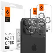Szkła hartowane na telefon - Szkło hartowane na aparat Spigen Optik.tr ez Fit Camera Protector Apple iPhone 14 Pro / 14 Pro Max / 15 Pro / 15 Pro Max Crystal - miniaturka - grafika 1