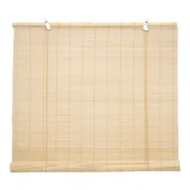 Rolety - Roleta Bambus 120 x 180 cm jasnobeżowa - miniaturka - grafika 1