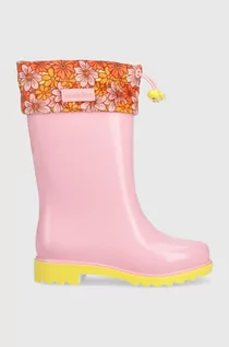 Buty dla dziewczynek - Melissa kalosze dziecięce Rain Boot III Inf kolor różowy - grafika 1