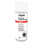 Farby i lakiery w sprayu - Emalia ceramiczna 0.4 l biały połysk Jeger - miniaturka - grafika 1