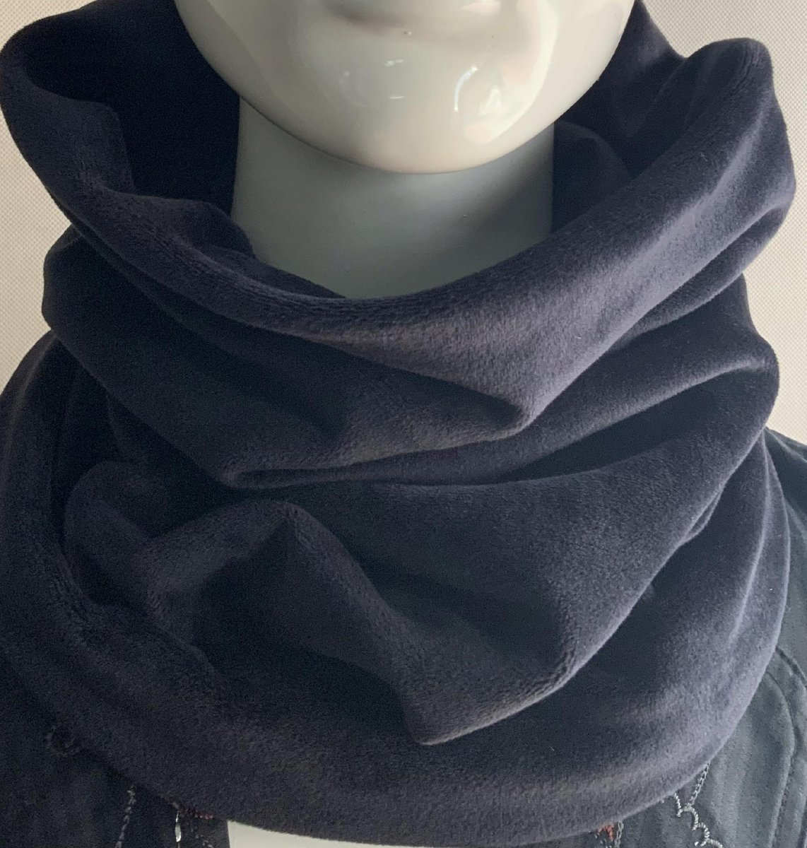 Czarny Komin Otulacz Pogrzeb Żałoba