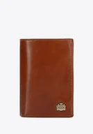 Portfele - Portfel skórzany uniwersalny pionowy jasny brąz - miniaturka - grafika 1