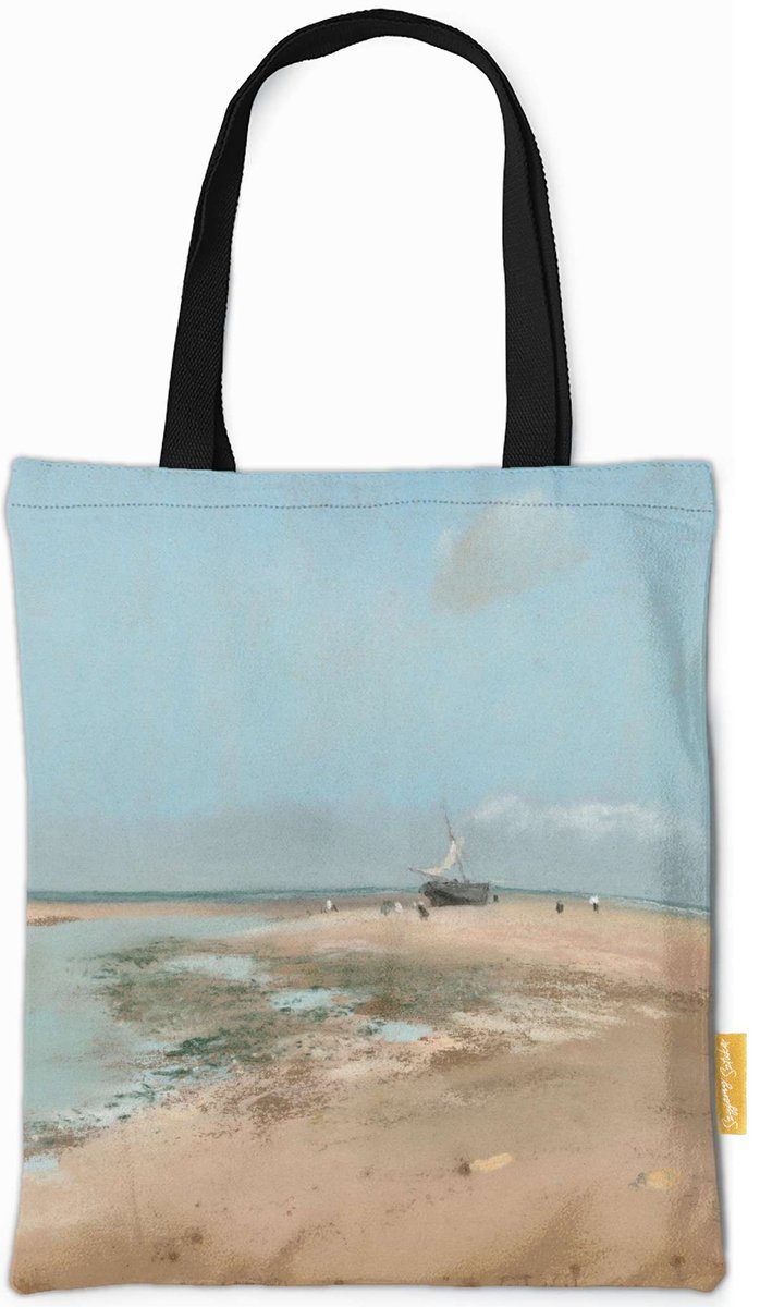 Torba na ramię Plaża podczas odpływu (ujście rzeki) Edgar Degas-ONE SIZE