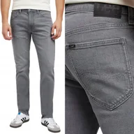 Spodnie męskie - Lee DAREN REGULAR Washed Cement INDIGOOD PROSTE SZARY DżINS W38 L34 - miniaturka - grafika 1