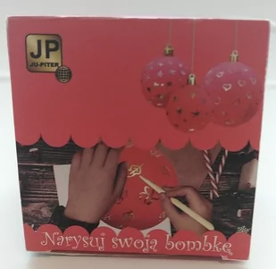 Jupiter, Bombka Do Wydrapywania, Czerwony - Zabawki kreatywne - miniaturka - grafika 1