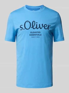 T-shirt o kroju regular fit z czystej bawełny - Koszulki męskie - miniaturka - grafika 1