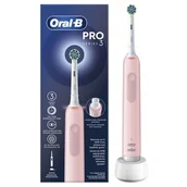Szczoteczki elektryczne - Oral-B szczoteczka elektryczna PRO3 Pink CrossAction (różowy) D505.513.3 - miniaturka - grafika 1