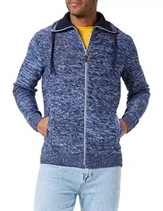 TOM TAILOR Męskie Kardigan 1034638, 30991 - Hockey Blue Mouline, L - Swetry męskie - miniaturka - grafika 1