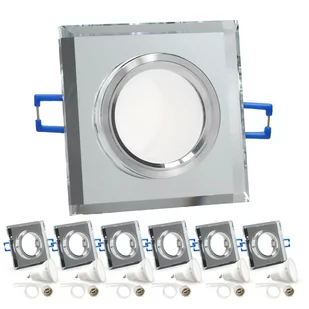 Zestaw 6x oprawa halogenowa przeźroczysta LUMO8N + LED GU10 5W zimnobiała - Oprawy, klosze i abażury - miniaturka - grafika 1