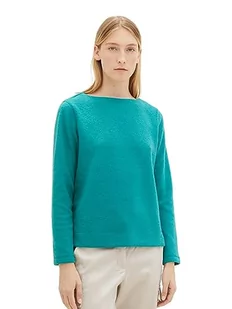 TOM TAILOR Bluza damska, 32402 - Ever Green Melange, M - Bluzy damskie - miniaturka - grafika 1