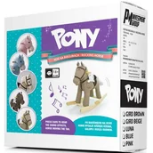 Zabawki na biegunach - MILLY-MALLY KOŃ NA BIEGUNACH PONY 2015 BLUE Z MISIEM #B1 - miniaturka - grafika 1