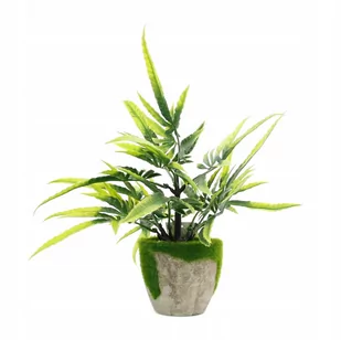 SZTUCZNA KONOPIA LIŚĆ MARIHUANA KRZACZEK 27cm - Sztuczne kwiaty - miniaturka - grafika 1