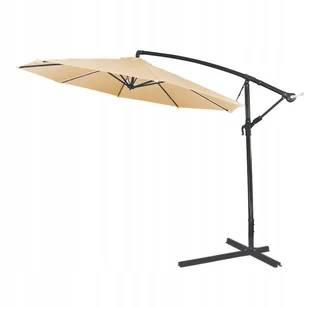 PARASOL OGRODOWY DUŻY SOLIDNY SKŁADANY 3 M Z WYSIĘGNIKIEM REGULACJA XXXL - Parasole ogrodowe - miniaturka - grafika 1