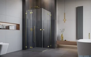 Radaway Essenza Pro Brushed Gold Kdd kabina 80x100cm szczotkowane złoto 10096080-99-01L/10096100-99-01R - Kabiny prysznicowe Radaway Essenza Pro Brushed Gold Kdd kabina 80x100cm szczotkowane złoto 10096080-99-01L/10096100-99-01R - Kabiny prysznicowe - miniaturka - grafika 7