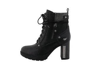 Mustang Damskie sztyblety 15M0142001, czarne, 40 EU, czarny, 40 EU - Botki damskie - miniaturka - grafika 1