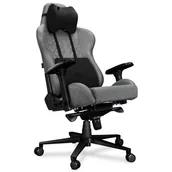 Fotele gamingowe - Fotel YUMISU 2050 Szaro-czerwony - miniaturka - grafika 1