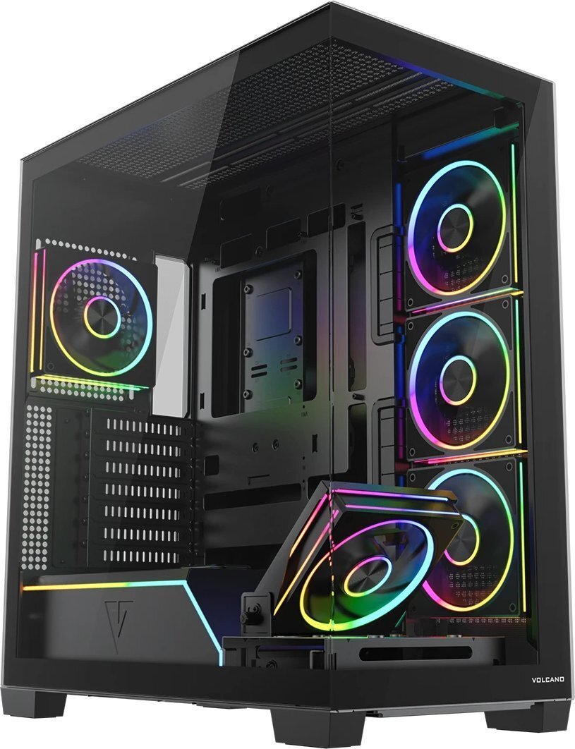 Obudowa Modecom Modecom Volcano Stellar Plus 5F ARGB czarna + Zasilacz Modecom Volcano Hex 750W Gold