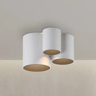 PURE Lampa sufitowa Point, możliwość ściemniania, biały / opal, łazienka, metal, nowoczesny - Lampy sufitowe - miniaturka - grafika 1