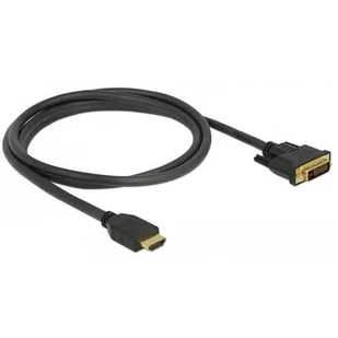 Delock 85653 Dwukierunkowy kabel HDMI do DVI-D 24+1 1,5 m czarny - Kable - miniaturka - grafika 2