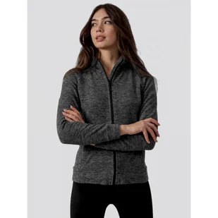 Polarowa Bluza Damska 4F Wkładana Szary Melanż Z22PLD351-24M - Bluzy sportowe damskie - miniaturka - grafika 1