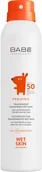 Balsamy i kremy do opalania - Spray do opalania dla dzieci Babe Laboratorios Pediatric SPF50 + przezroczysty wodoodporny z efektem matującym 200 ml (8436571631084) - miniaturka - grafika 1