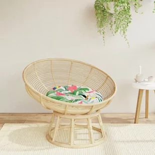 vidaXL Okrągła poduszka, wielokolorowa, Ø 60 x 11 cm, tkanina Oxford - Poduszki na krzesła - miniaturka - grafika 1