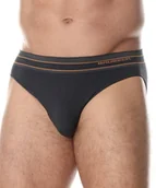 Majtki męskie - Slipy męskie Brubeck Active Wool BE10110 grafitowy - XXL - miniaturka - grafika 1