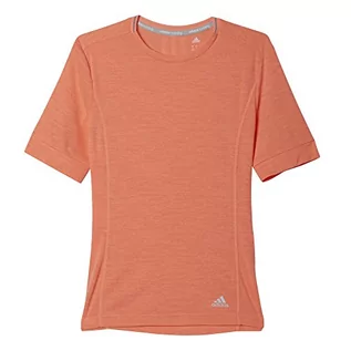 Koszulki i topy damskie - Adidas damski T-Shirt Short Sleeve w SN, beżowy, L 4056561610017 - grafika 1